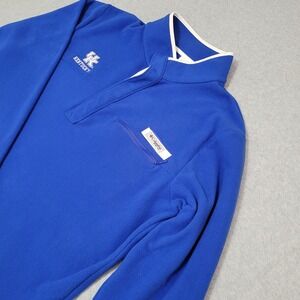 Columbia PFG Kentucky Wildcats Blue Fleece Snap Pullover XL